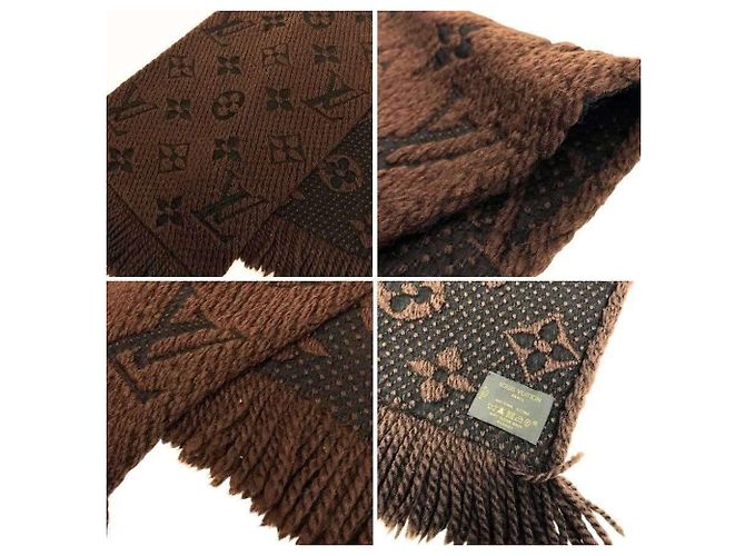 Estola de Lã e Seda Monogram Louis Vuitton Marrom - vista 3