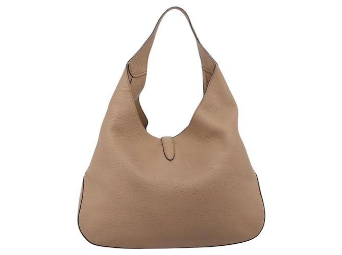Gucci Jackie Soft Hobo Leather Large Beige - vista 2