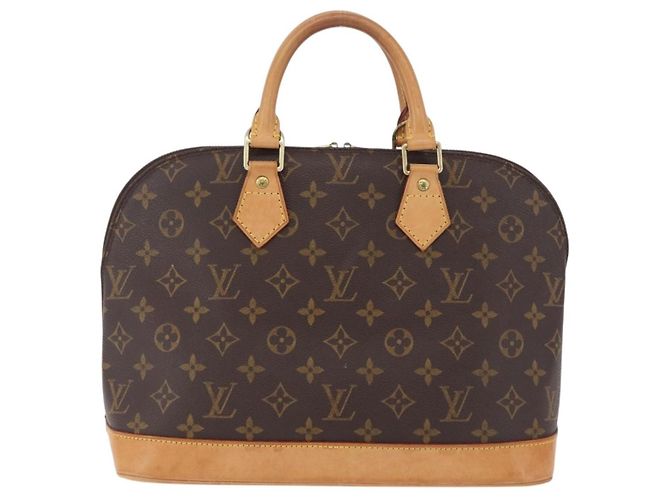 Louis Vuitton Alma Monogram Canvas MM Marrone - vista 2