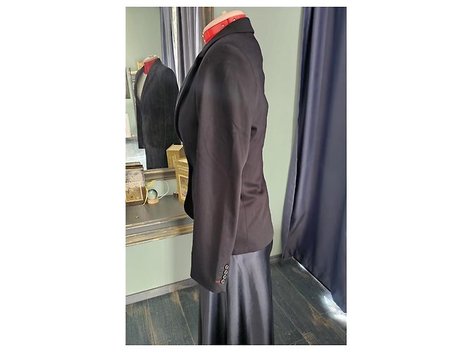 Autre Marque GANT Damen-Blazer Schwarz mit gemustertem Futter - Ansicht 4