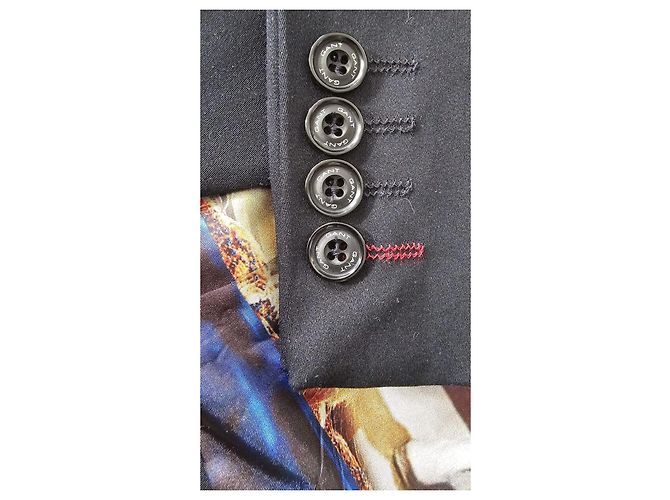 Autre Marque GANT Damen-Blazer Schwarz mit gemustertem Futter - Ansicht 5