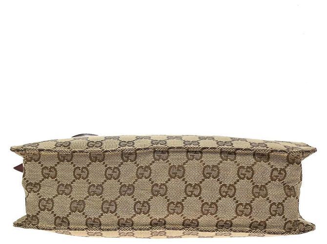 Borsa a tracolla Gucci in canvas Beige - vista 6