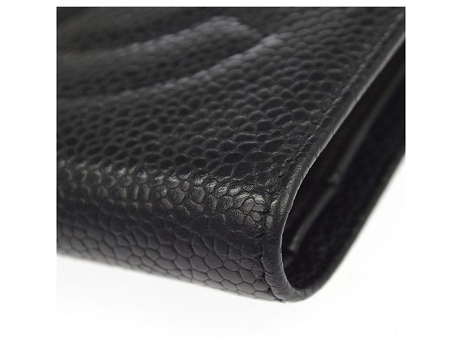 Chanel Timeless CC French Caviar Compact Negro - vista 6