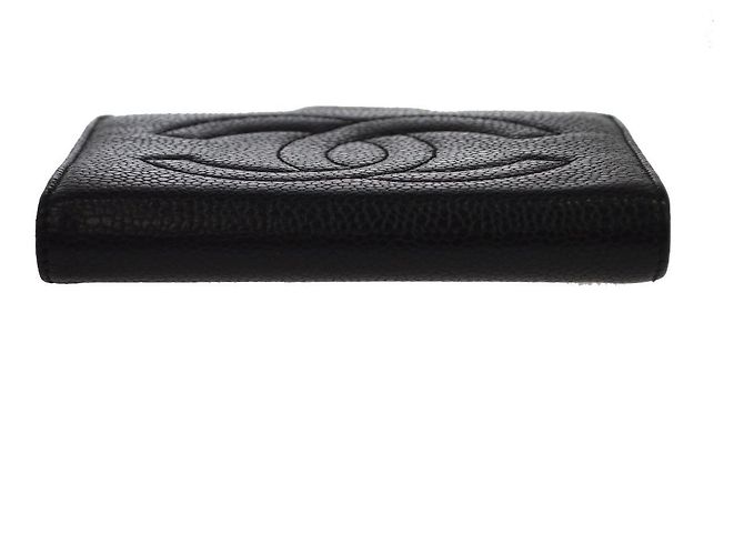 Chanel Timeless CC French Caviar Compact Negro - vista 7