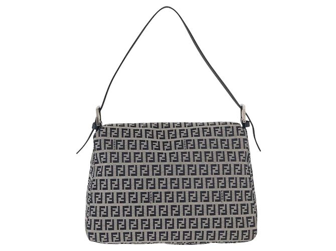 Fendi Baguette Zucchino Canvas Mini Marineblau - Ansicht 2
