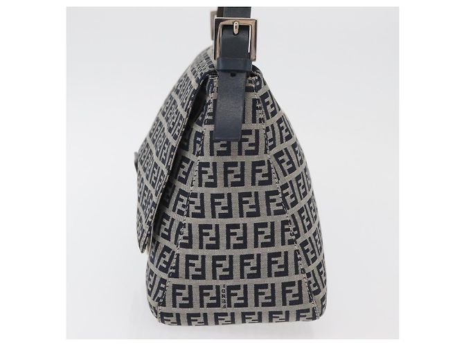 Fendi Baguette Zucchino Canvas Mini Marineblau - Ansicht 3