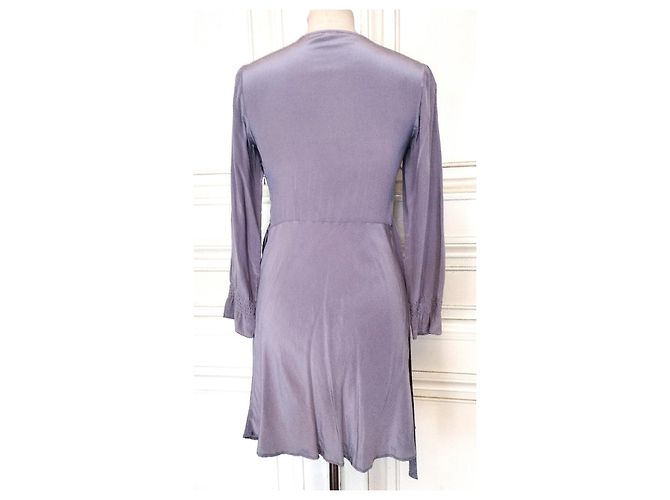 Autre Marque Vestido longo de seda lavanda Nocollection - vista 15