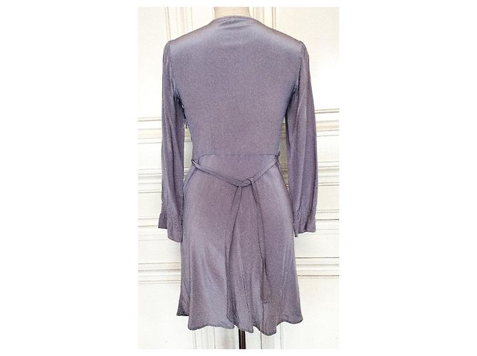 Autre Marque Vestido longo de seda lavanda Nocollection - vista 2
