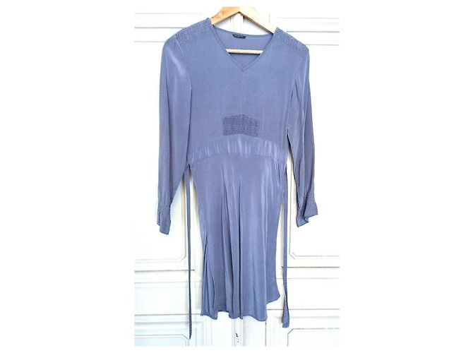 Autre Marque Vestido longo de seda lavanda Nocollection - vista 5