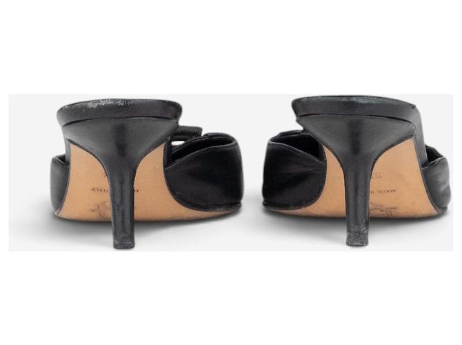 Autre Marque Mules kitten heel con corsetto stringato Dior by Galliano SS02 Nero - vista 7