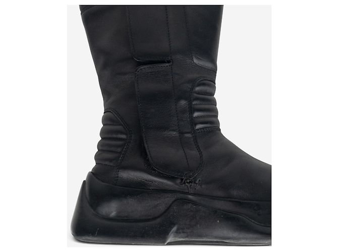 Stivali Biker Astro Moto con punta quadrata e gambale medio Prada AW99 Nero - vista 10
