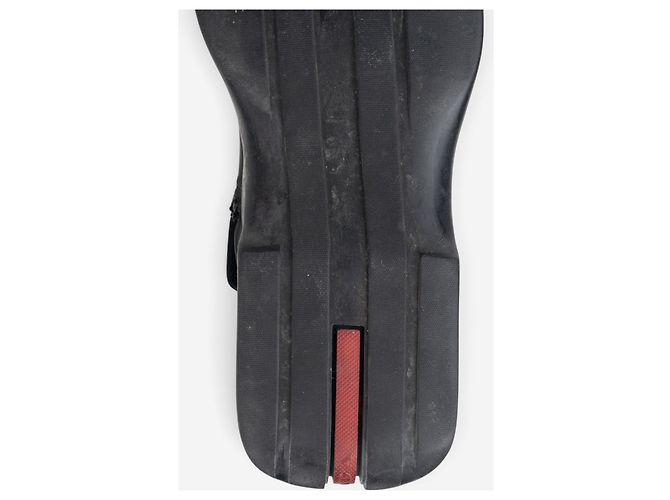 Stivali Biker Astro Moto con punta quadrata e gambale medio Prada AW99 Nero - vista 11