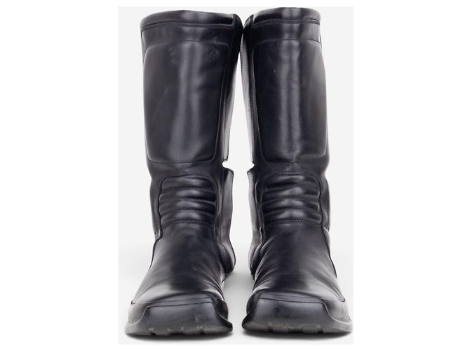 Stivali Biker Astro Moto con punta quadrata e gambale medio Prada AW99 Nero - vista 5
