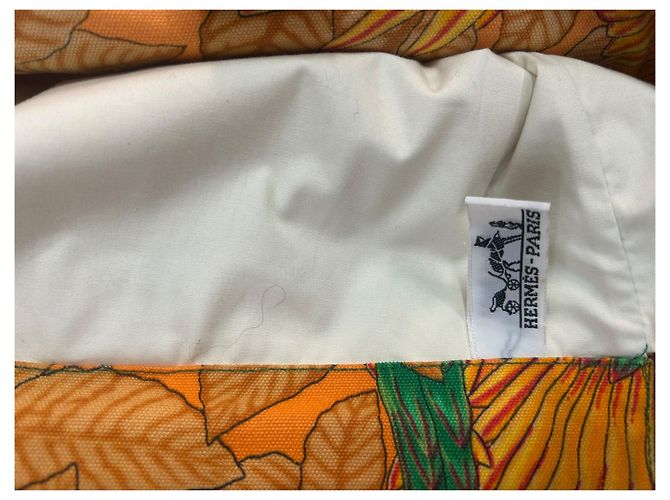 Borsa da spiaggia Hermès anni '90 "the Parrots" - vista 5