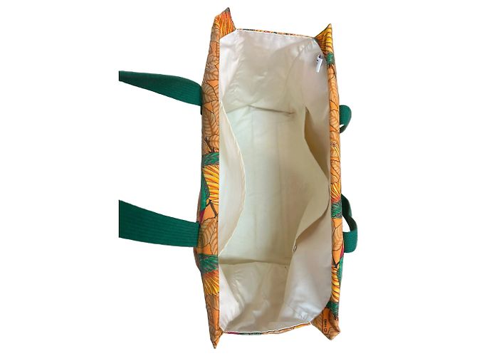 Borsa da spiaggia Hermès anni '90 "the Parrots" - vista 6