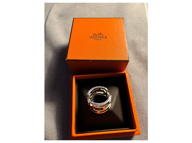 Hermès Ring aus Silber Silber Hardware - Ansicht 2