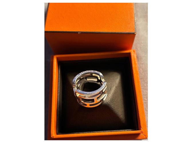 Hermès Ring aus Silber Silber Hardware - Ansicht 3