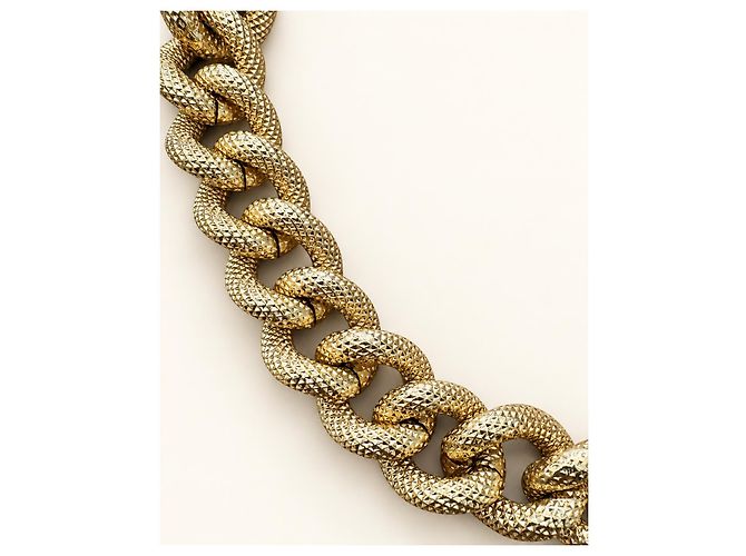Collana Choker Christian Dior Catena a Maglie Dorata D'oro - vista 3