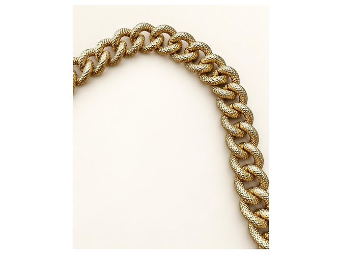 Collana Choker Christian Dior Catena a Maglie Dorata D'oro - vista 4