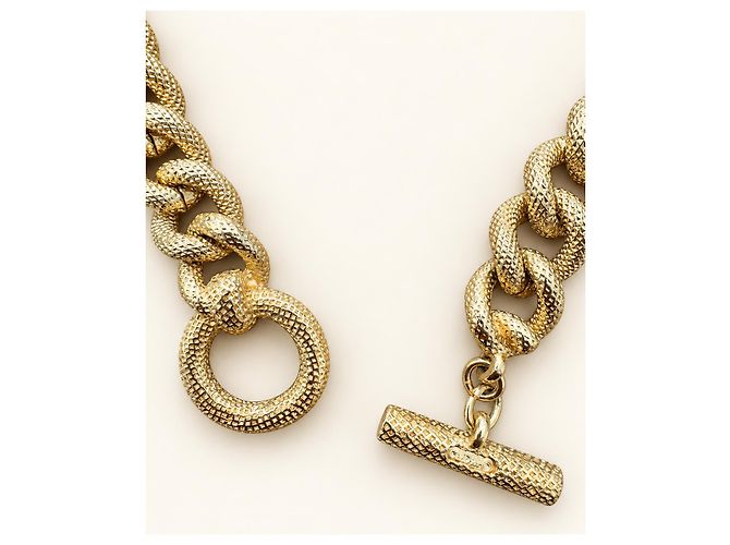 Collana Choker Christian Dior Catena a Maglie Dorata D'oro - vista 5