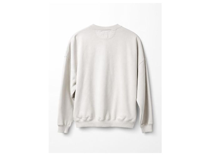 Chanel Baumwollpullover weiß mit Makeup-Logo Schwarz Rot - Ansicht 5