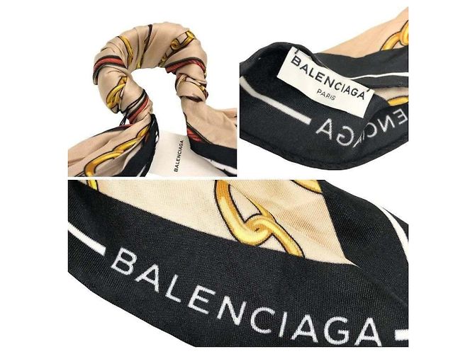 BALENCIAGA Seidenschal-Bangle 594312 Beige - Ansicht 3