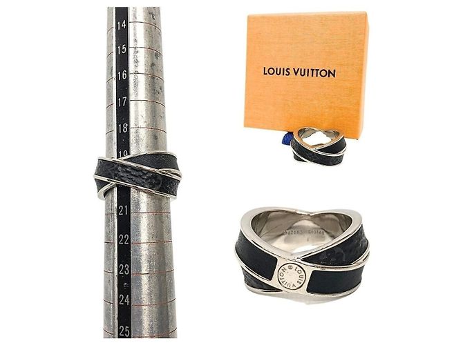 Louis Vuitton Monogram Eclipse Bague Entrelac Ring Monograma - vista 2