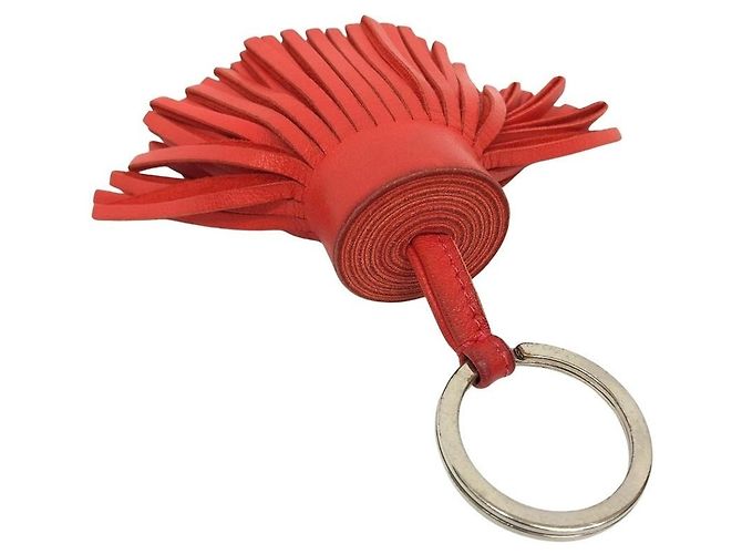 Hermès Portachiavi Hermes Carmen in pelle rossa Rosso - vista 2