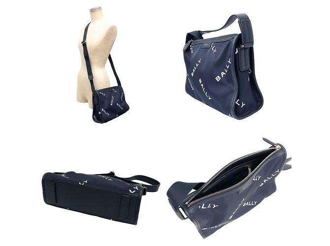Borsa a tracolla messenger BALLY Navy Blu navy - vista 2