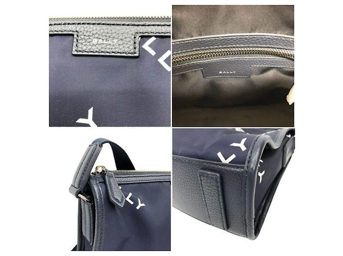 Borsa a tracolla messenger BALLY Navy Blu navy - vista 3