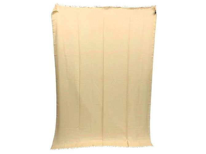 Hermès Hermes Cashmere-Wool Stole Cream - view 2