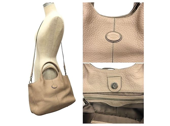 Tod's Leder-Tote-Bag in Beige - Ansicht 3