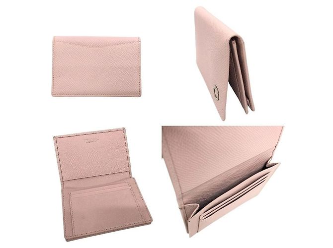 Bulgari Tarjetero de seda rosa claro Bvlgari - vista 2