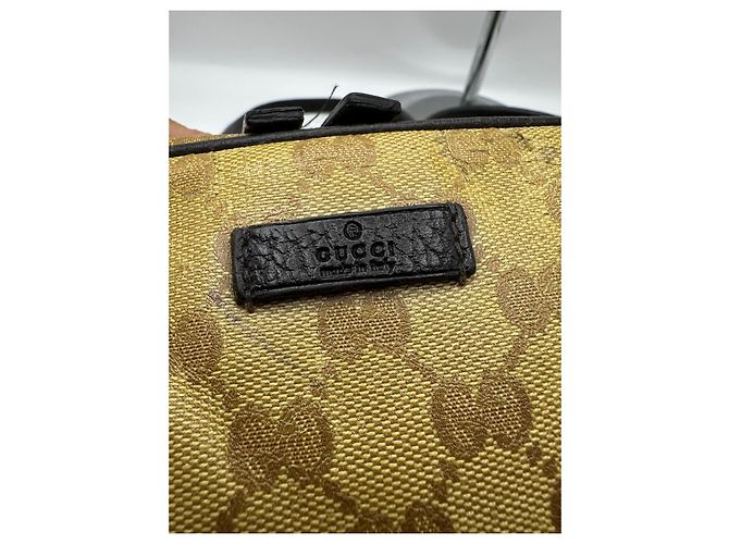Gucci Bolso Bowling Monogram Princy Castaño Beige - vista 3