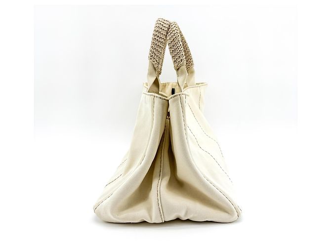 Prada Canapa Canvas Mini Beige - vue 4