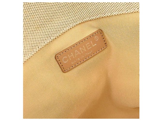 Chanel Camellia No.5 Chocolate Bar Canvas Large Negro - vista 4