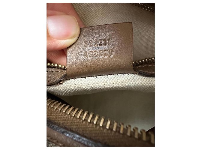 Borsa Boston Gucci Monogram GG Marrone Beige - vista 19