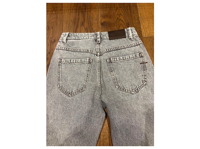 Brunello Cucinelli Straight Leg Jeans Mid-Rise - Grau - Ansicht 4