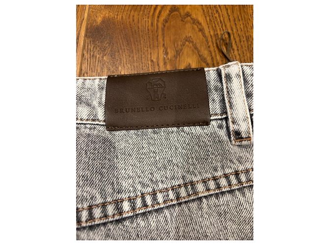 Brunello Cucinelli Straight Leg Jeans Mid-Rise - Grau - Ansicht 8