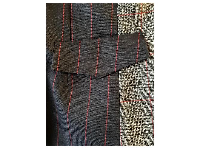 Impérial Blazer Imperial de rayas y cuadros Negro Roja Azul marino - vista 8