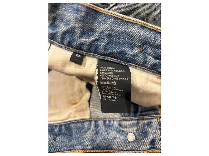 Céline Celine Vaqueros de cintura alta con detalle de cadena Azul - vista 4