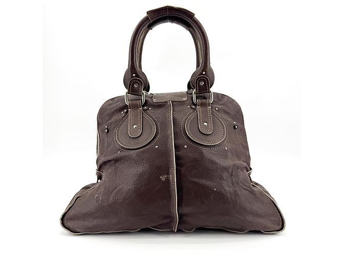 Chloé Chloe Paddington Leather Medium Marrom - vista 2