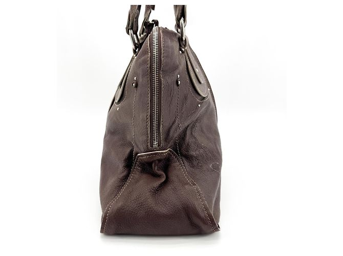 Chloé Chloe Paddington Leather Medium Marrom - vista 3