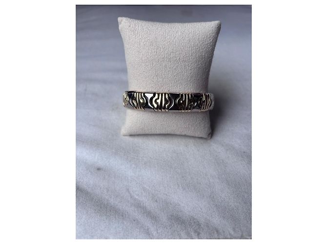Bracciale Bulgari Parentesi in Acciaio e Oro Giallo - vista 2