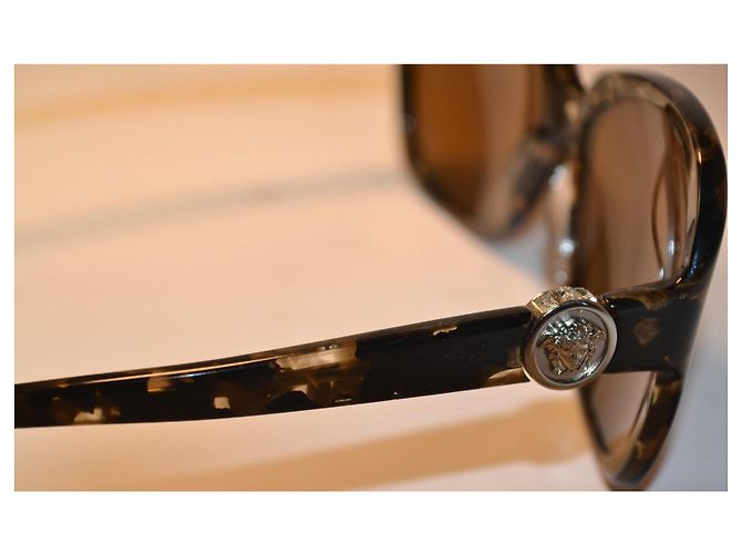 Versace 4218-B Sonnenbrille aus Schildpatt-Acetat Braun - Ansicht 5