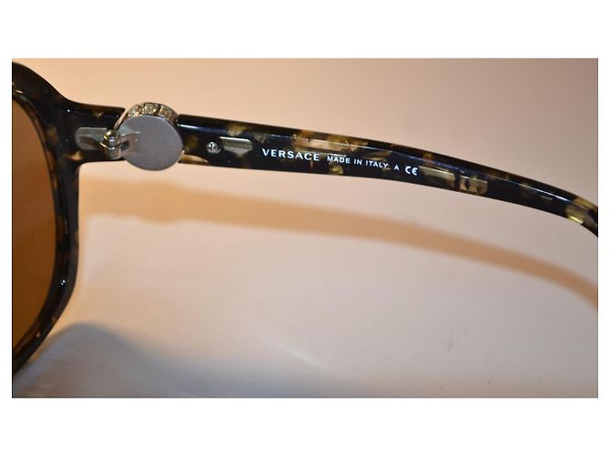 Versace 4218-B Sonnenbrille aus Schildpatt-Acetat Braun - Ansicht 7