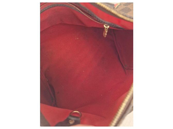 Louis Vuitton Speedy 30 Damier Ebène con patch personalizzati Marrone Multicolore Monogramma - vista 13