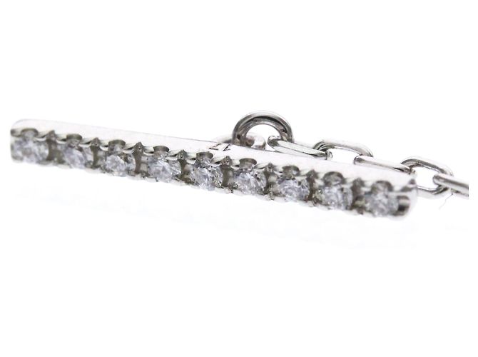 Bracciale GUCCI Double G in oro bianco 18K e diamanti Argento - vista 5