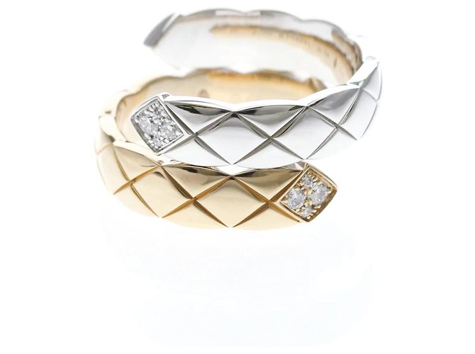 Chanel Coco Crush Large Diamantring Silber Golden - Ansicht 3
