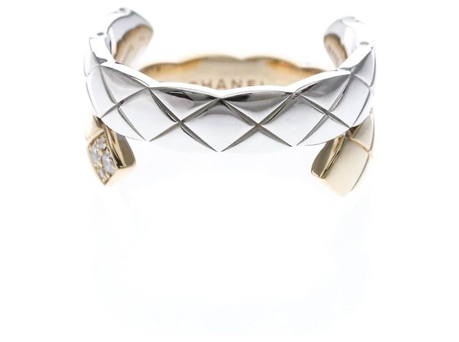 Chanel Coco Crush Large Diamantring Silber Golden - Ansicht 4